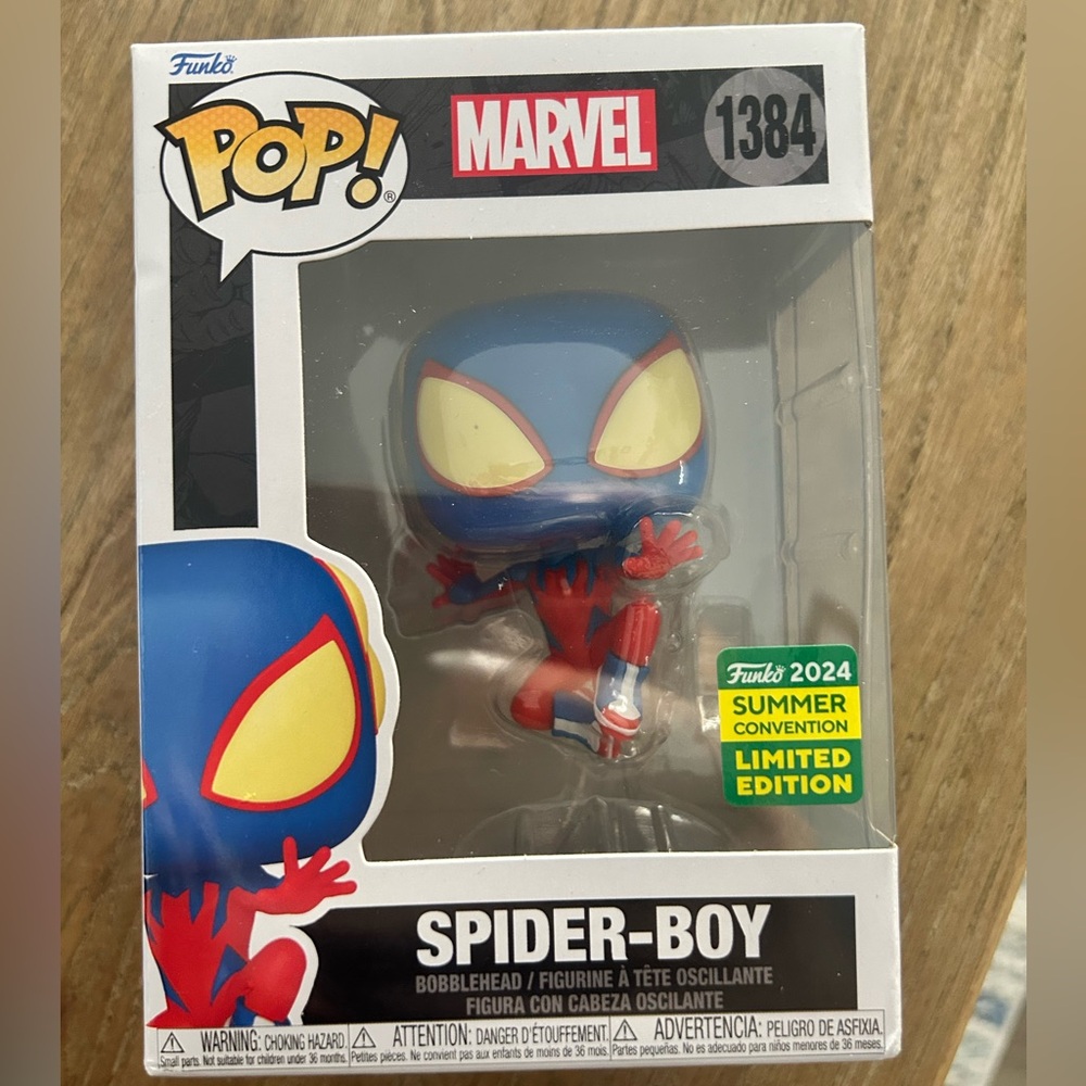 Funko Spider-Boy Pop! #1384 (Summer Convention 2024 Limited Edition)